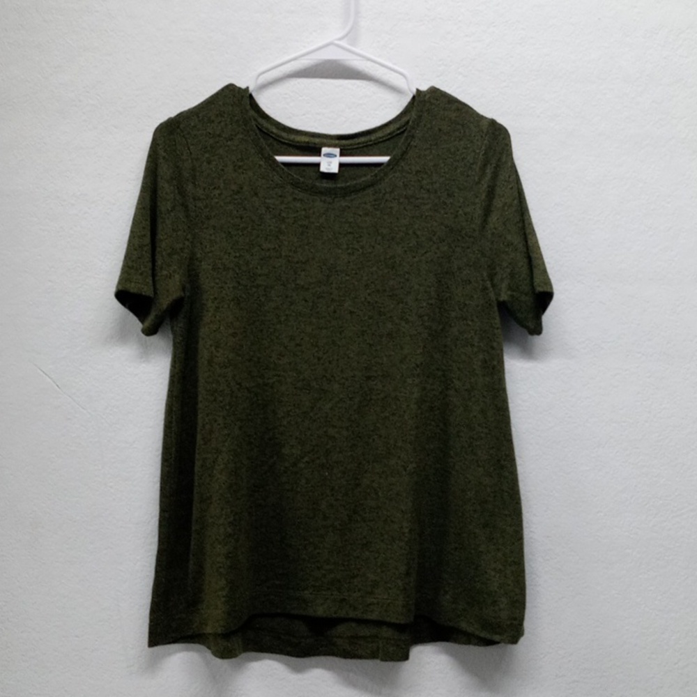 Old Navy Olive Green Women's Short Sleeve Top